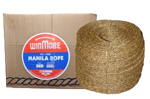 Manilla Rope Made of Natural Fibers Approximate Tensile Strength 540 Pounds