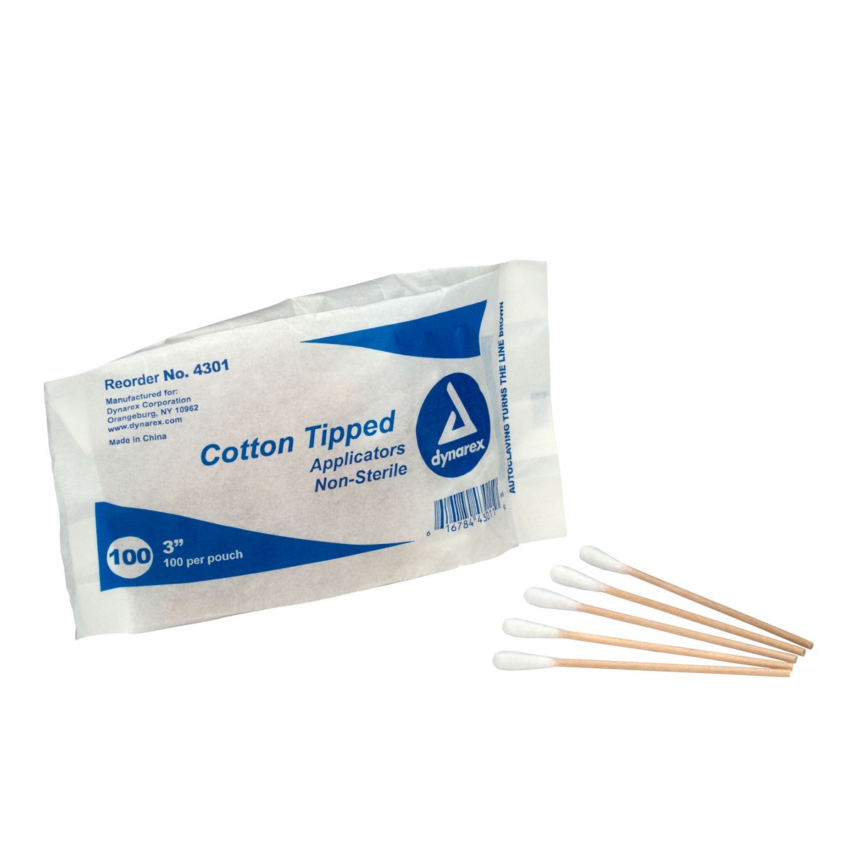 Non-Sterile Cotton Tipped Applicators with 3" Wooden Shaft