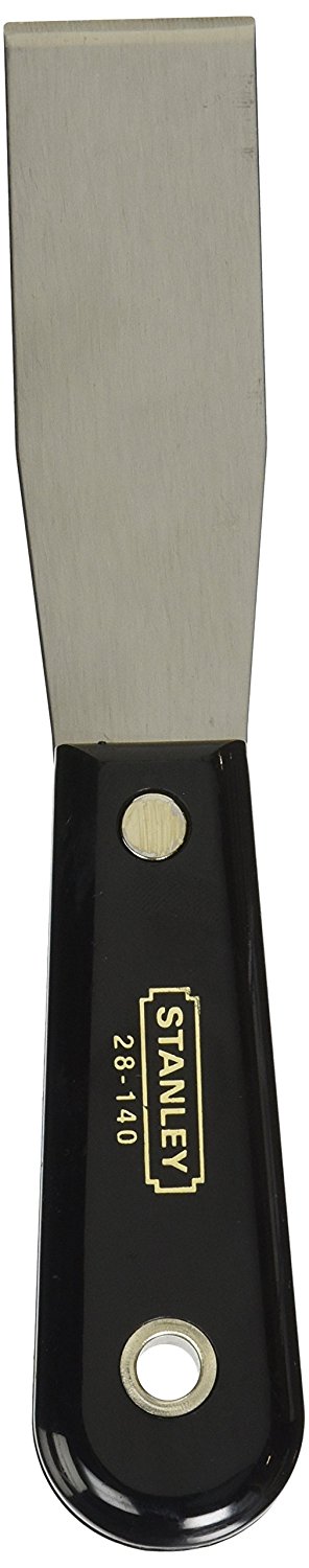 Putty knife with 1.25" Stiff Blade and Nylon Handle