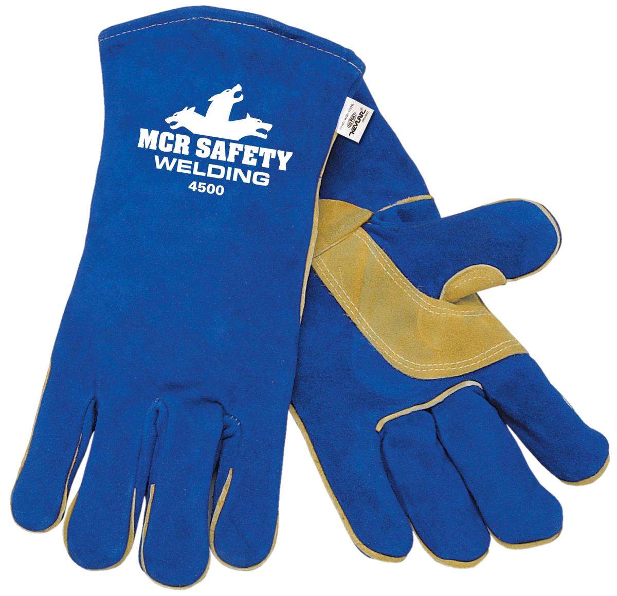 Foam Lined Select Shoulder Cow Skin Leather Welding Work Gloves with Reinforced Wing Thumb