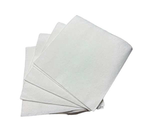 White Non-Embossed Hydrolace Quarterfold Wiper