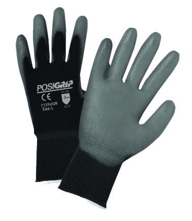 PosiGrip® Seamless Knit Nylon Glove with Polyurethane Coated Flat Grip on Palm and Fingers