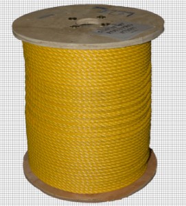 5/16" Yellow/Black Danline Poly Rope, 600'