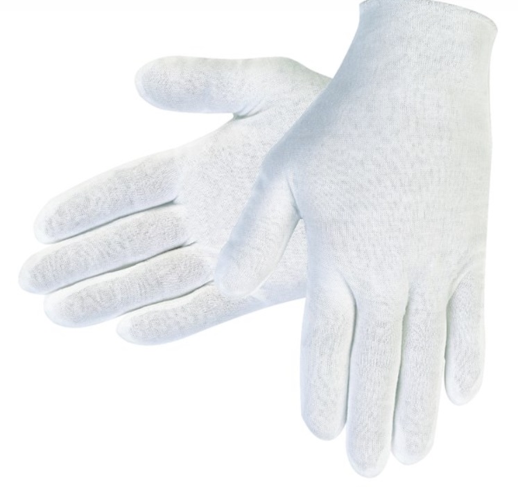White Inspectors Gloves</br>100% Cotton