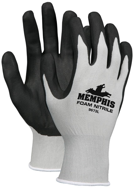 NXG® Work Gloves with 13 Gauge Nylon Shell and Foam Nitrile Dipped Palm