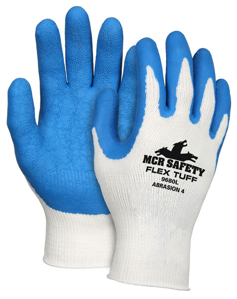 NXG® Work Gloves with 10 Gauge Cotton/Polyester Shell and Latex Dipped Palm