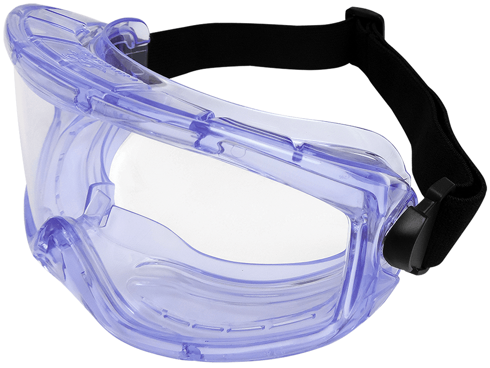BG3 Clear Anti-Fog Slotted Indirect Vented Wide-View Chemical Splash Goggles