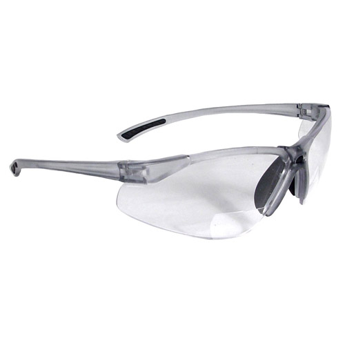 C2™ Bi-focal Safety Glass with Magnification Diopter Molded into the Lens for a Combination Safety Glass and Reader