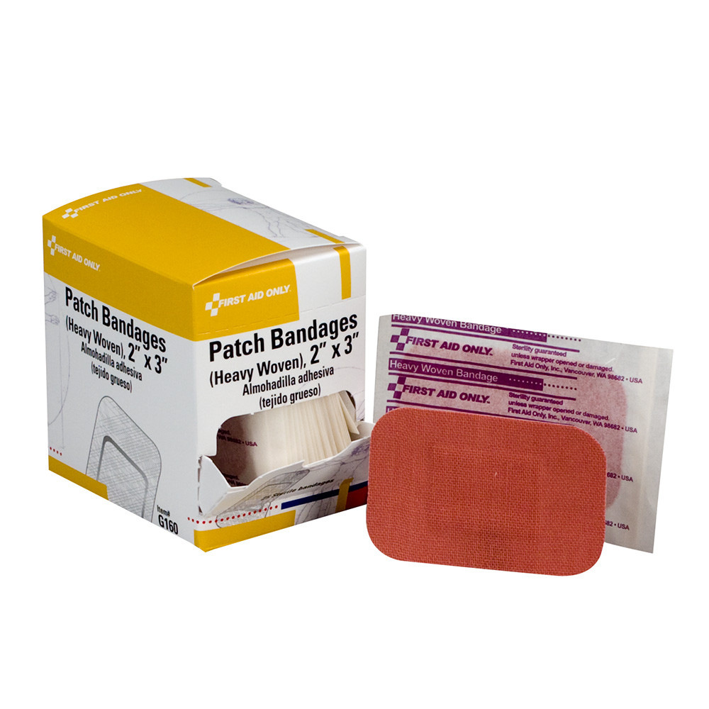 Individually Wrapped Heavy Woven Fabric Bandages, 2"x3"