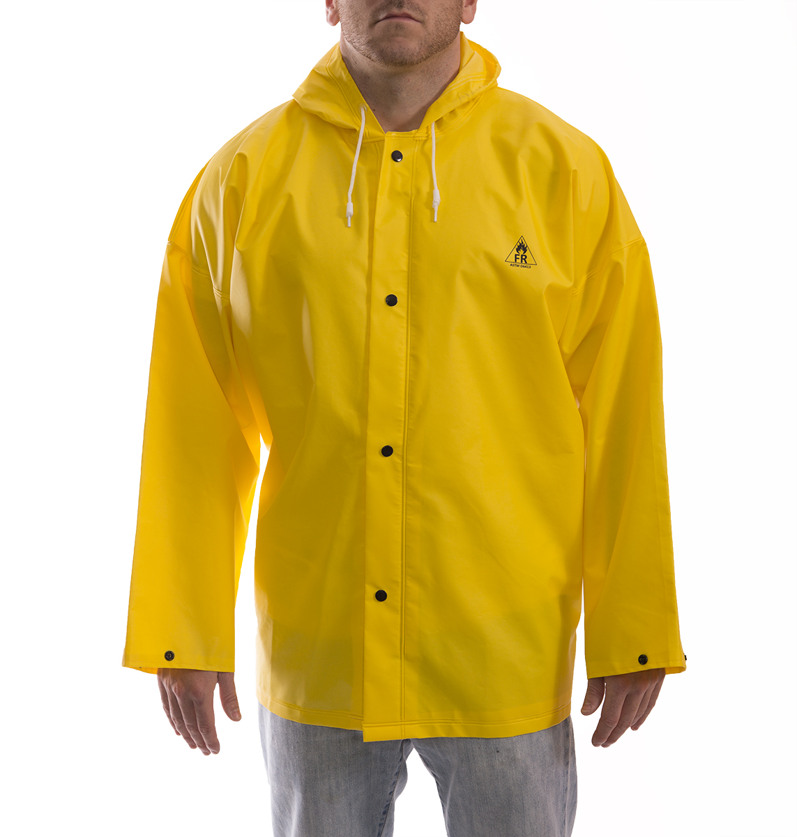 DuraScrim™ Yellow Jacket with Attached Hood