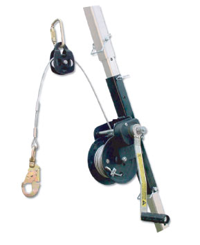 Confined Space Rescue Winch with 100' Galvanized Steel Rope