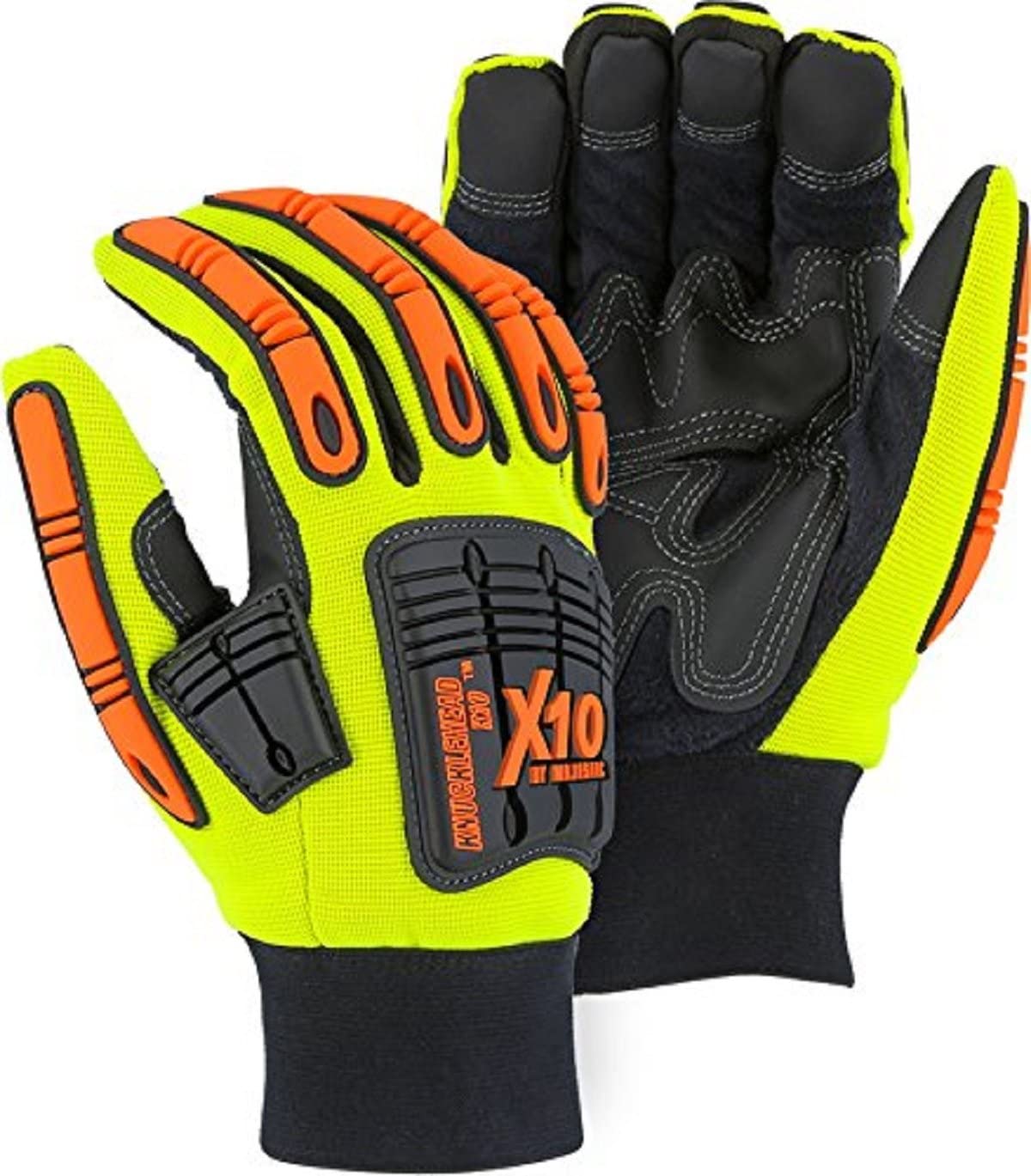 <br>$104.25/Dozen</br></br>Majestic X10 Knucklehead Synthetic Leather Palm Thinsulate Lined