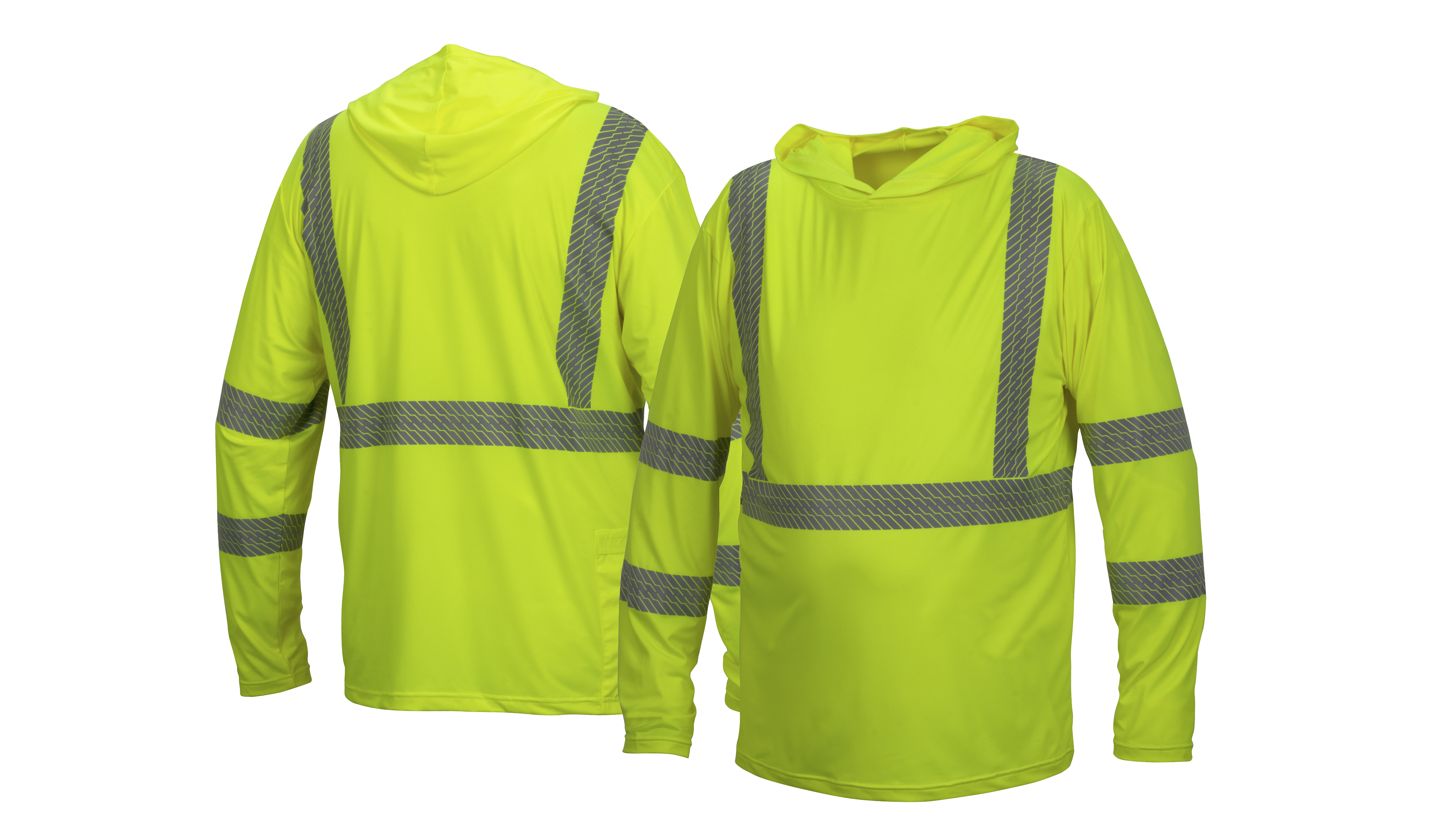 Pyramex Hi-Viz Long Sleeve Shirt w/Hoodie