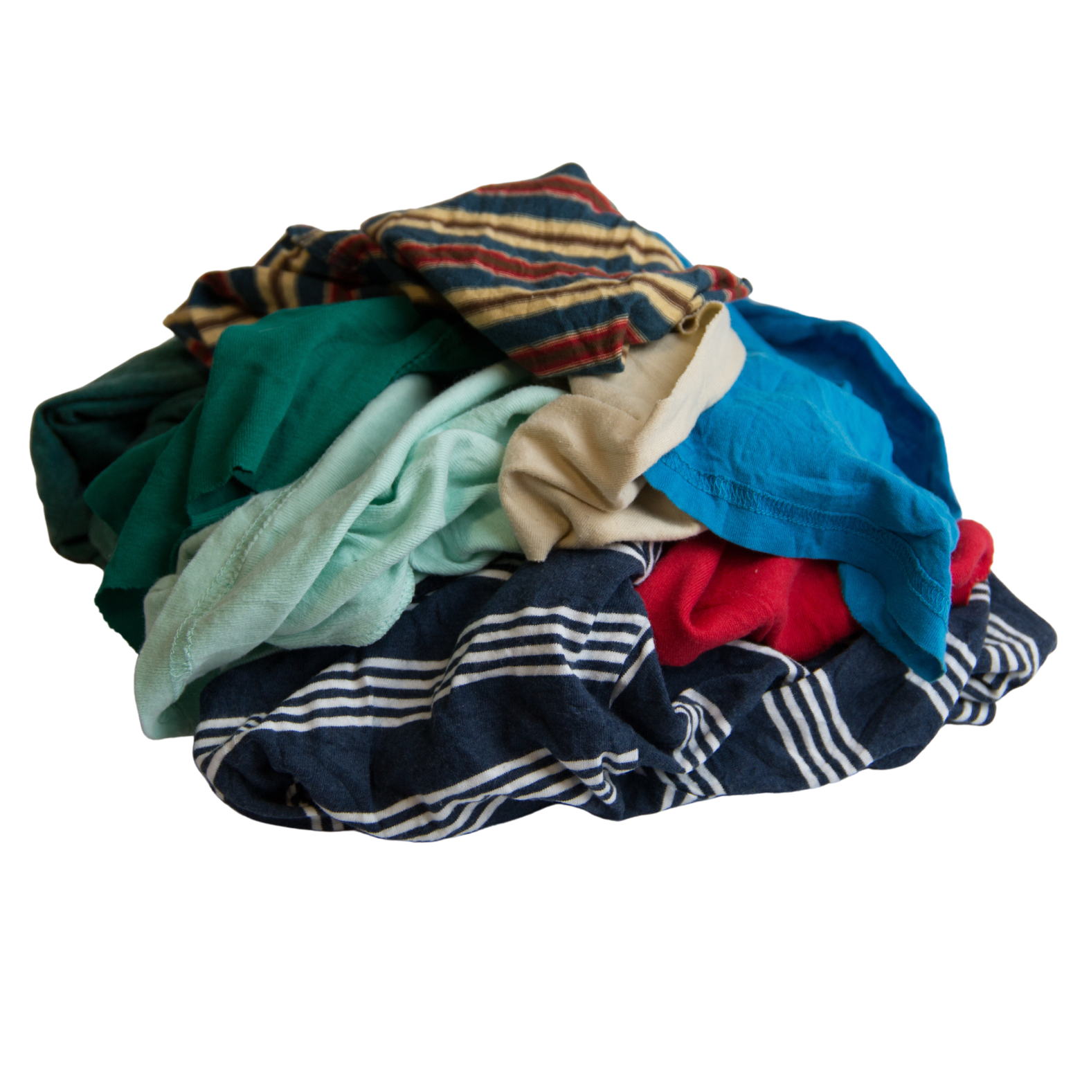 New Washed Smooth Knit Rags, 50 lb